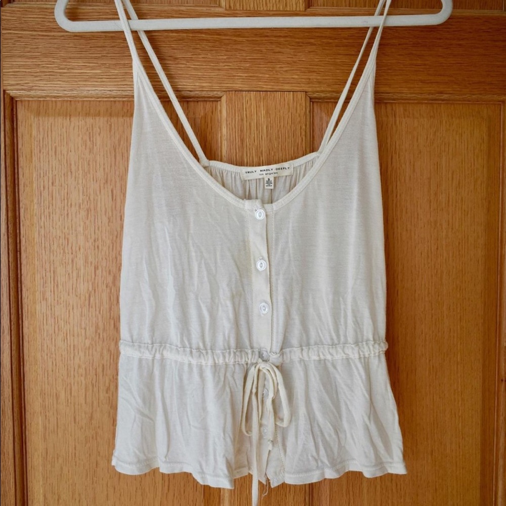Urban Outfitters cream tank top